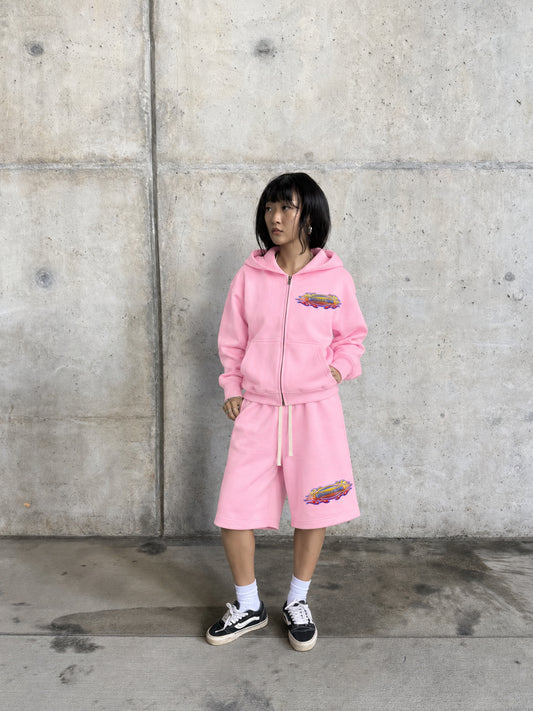 Everyday Persona Shorts – Pink Flame