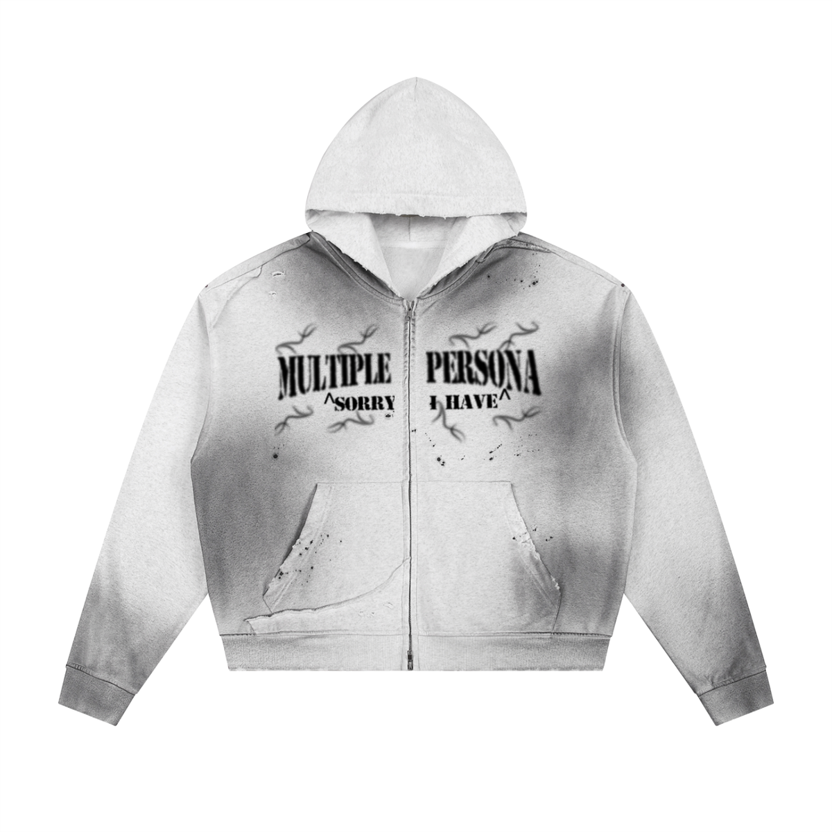Multiple Persona Sun Fade Zip up