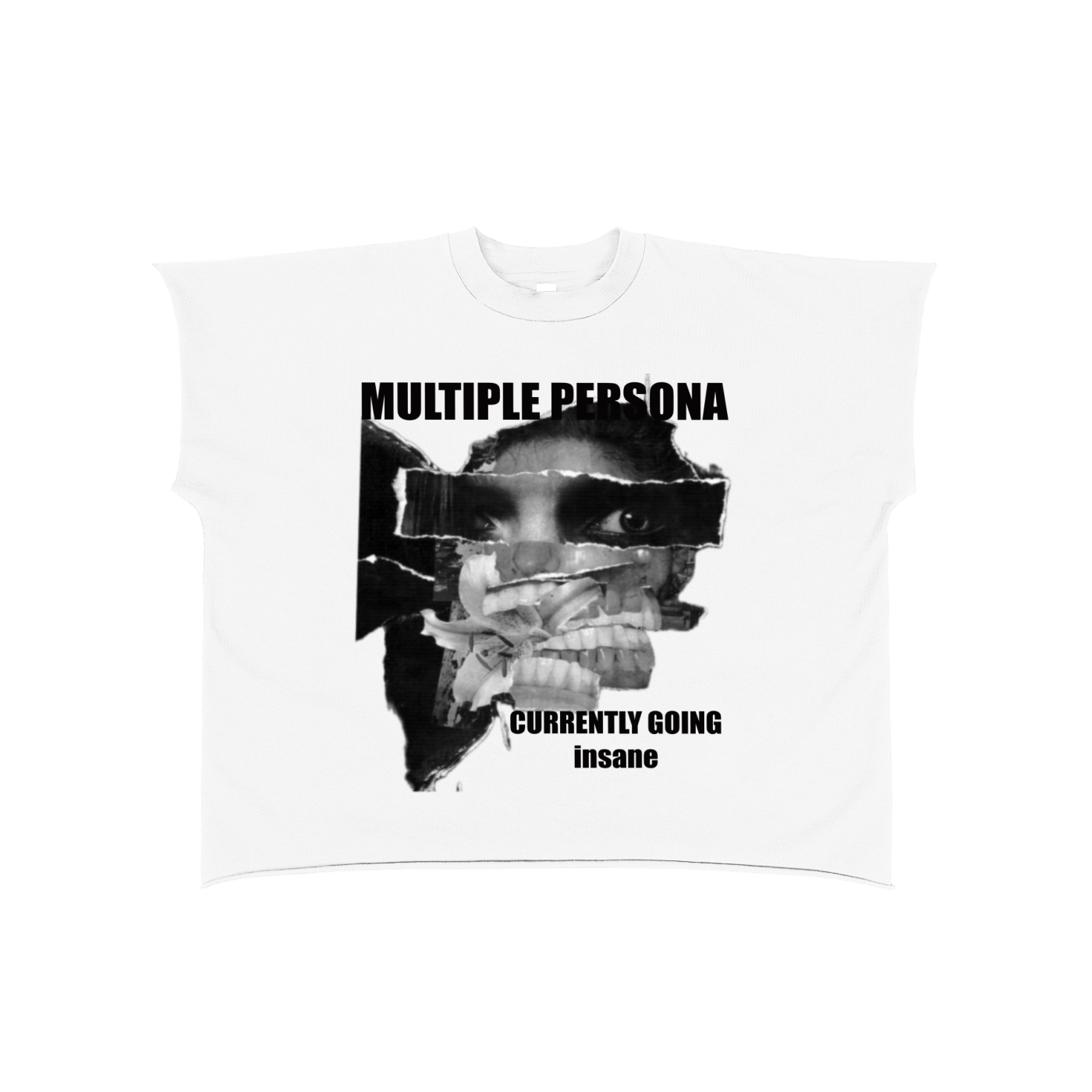 MULTIPLE PERSONA RAW EDGE T-SHIRT