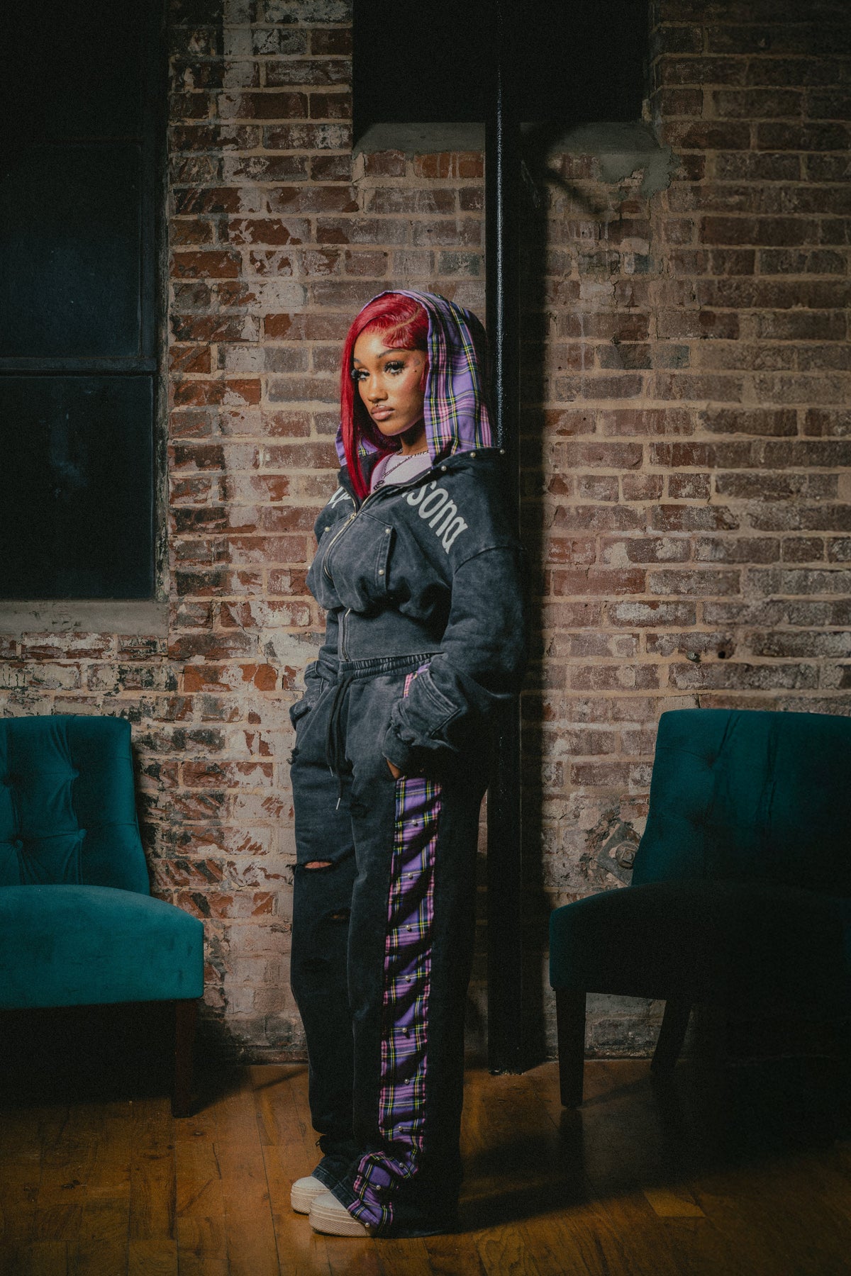 PLAID FEMALE CUT SET